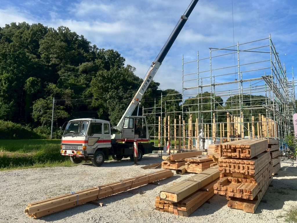 大地震の後も住み続けられるお家上棟しました