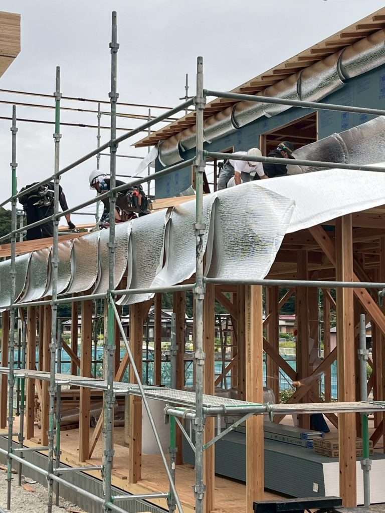 大地震の後も住み続けられるお家上棟しました