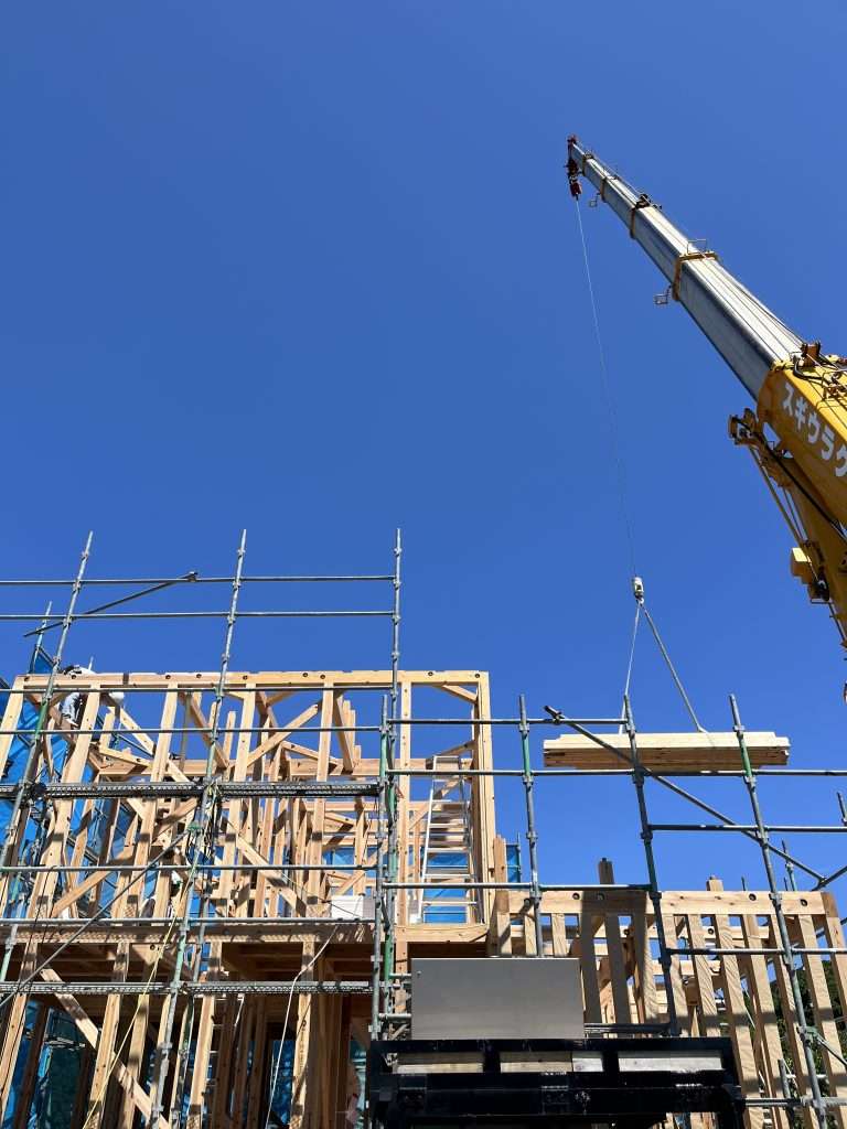 みなべ町で注文住宅の上棟を行いました|
