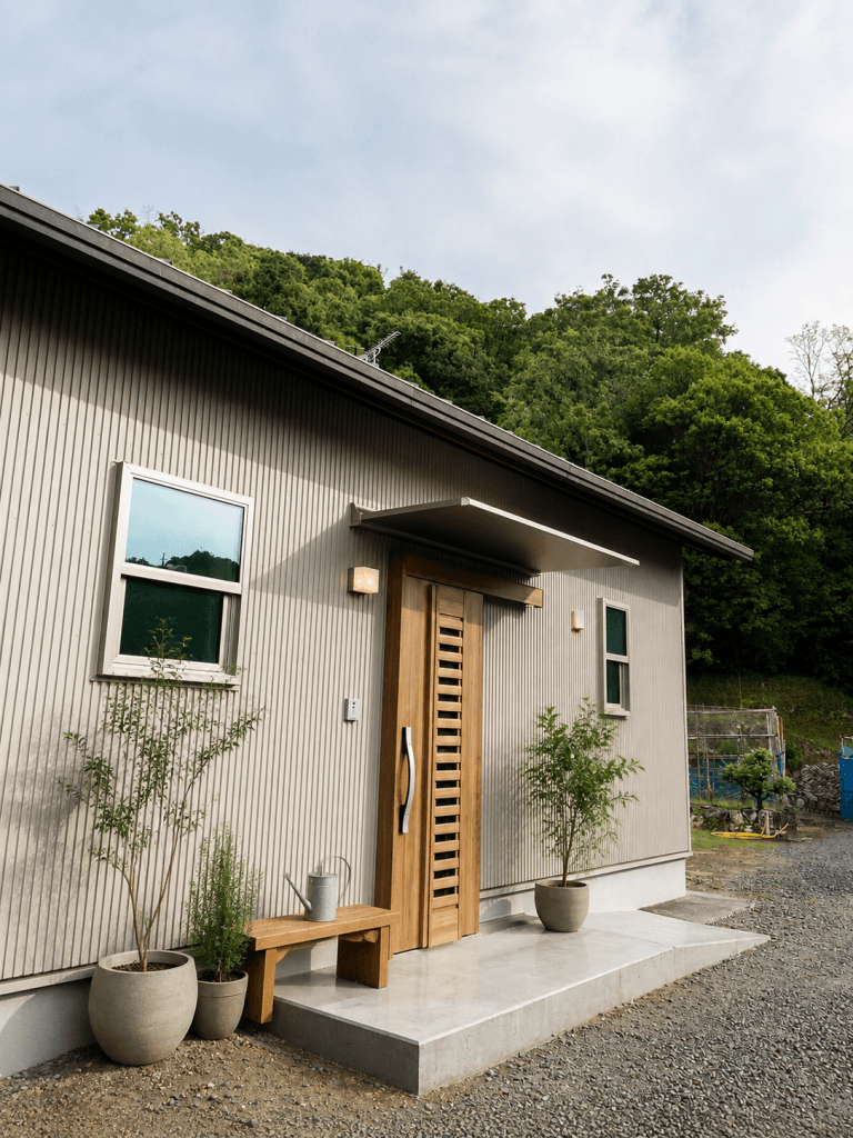 シンプルで落ち着いた印象のお家